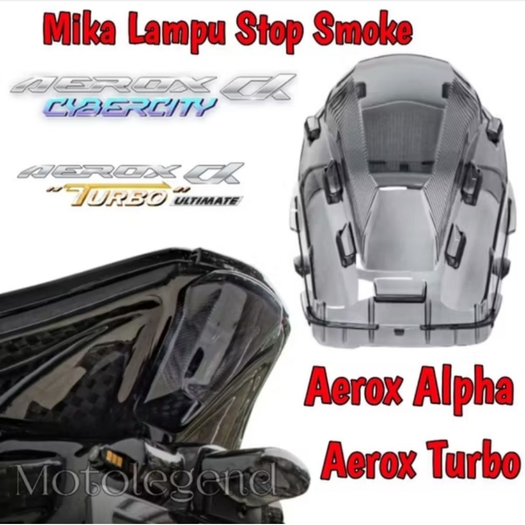 Mika Lampu Stop Yamaha AEROX ALPHA AEROX TURBO Mika Smoke AEROX ALPHA