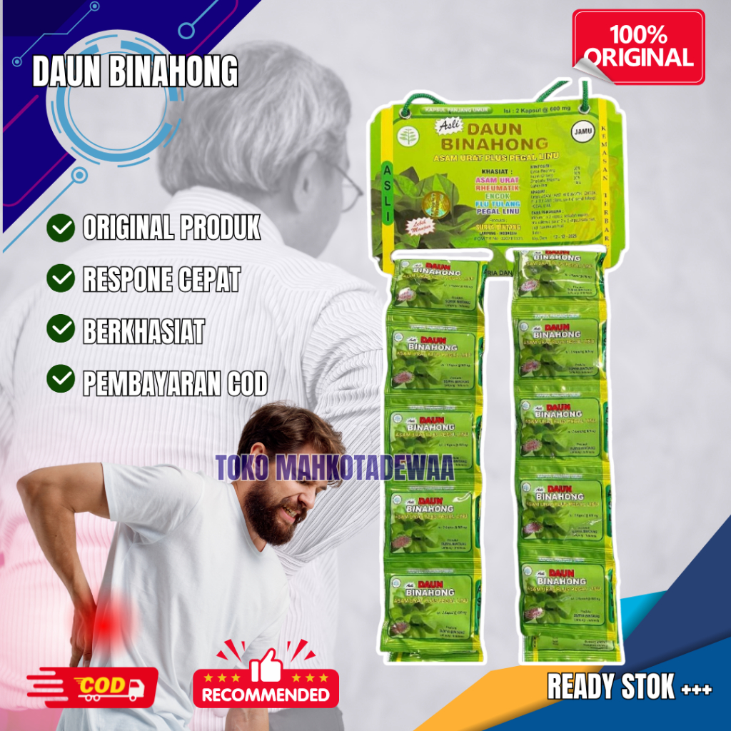 

daun binahong//kapsul asam urat//100% original