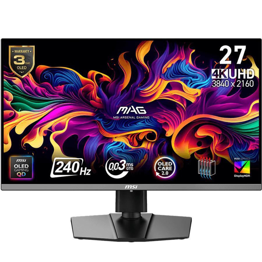 MSI MAG 272UP QD-OLED X24 - GAMING MONITOR 27 inch 4K UHD QD-OLED 240Hz 0.03ms