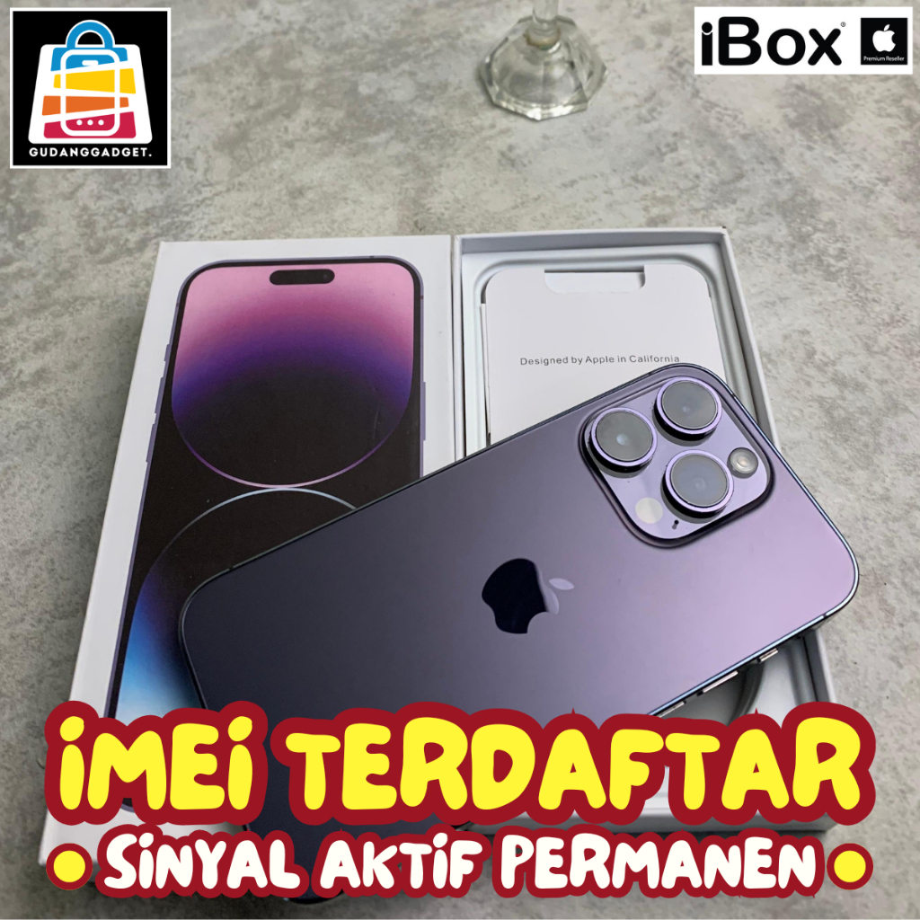 Apple iPhone 14 Pro 512GB 256GB 128GB Second Resmi Fullset ALL Operator