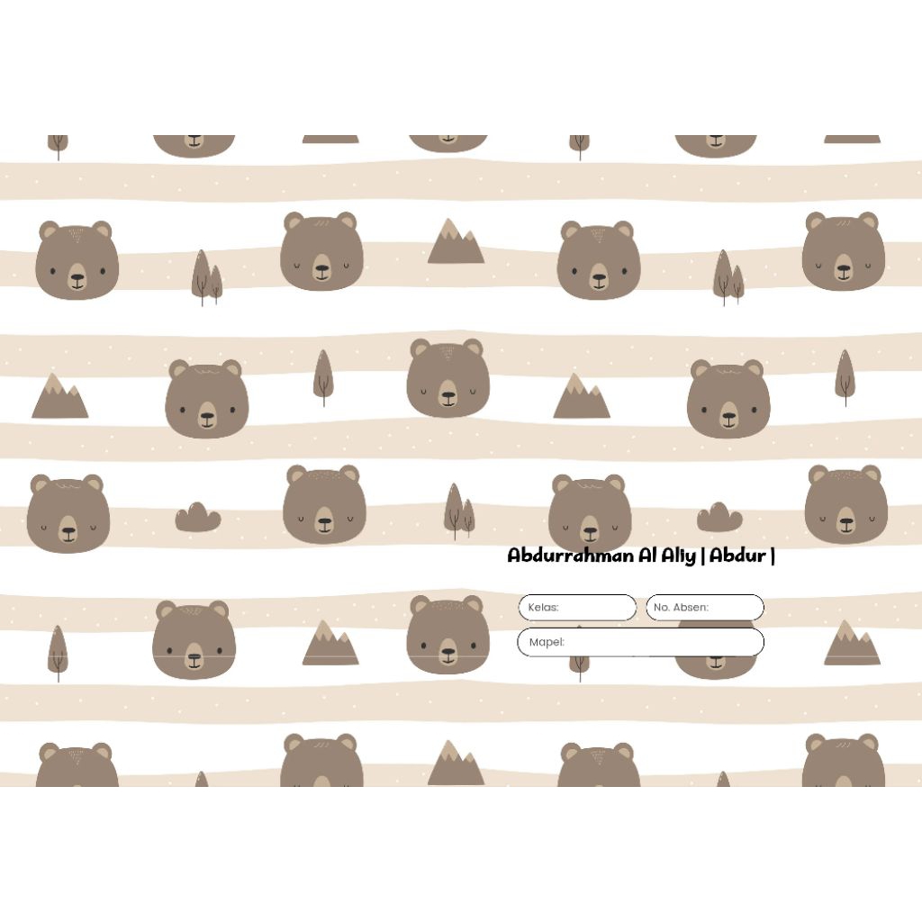 

sampul buku estetik seri bear