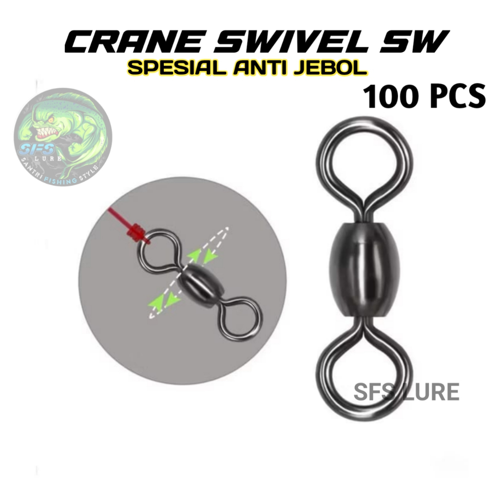 Swivel kili kili crane sw 50pcs swivel kili kili pancing umpan pancing roling swivel kili kili salwa