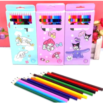 

Pensil Warna Karakter isi 12pcs Set Pensil Warna isi 12pcs Alat Mewarnai set Pensil Warna Kayu Motif