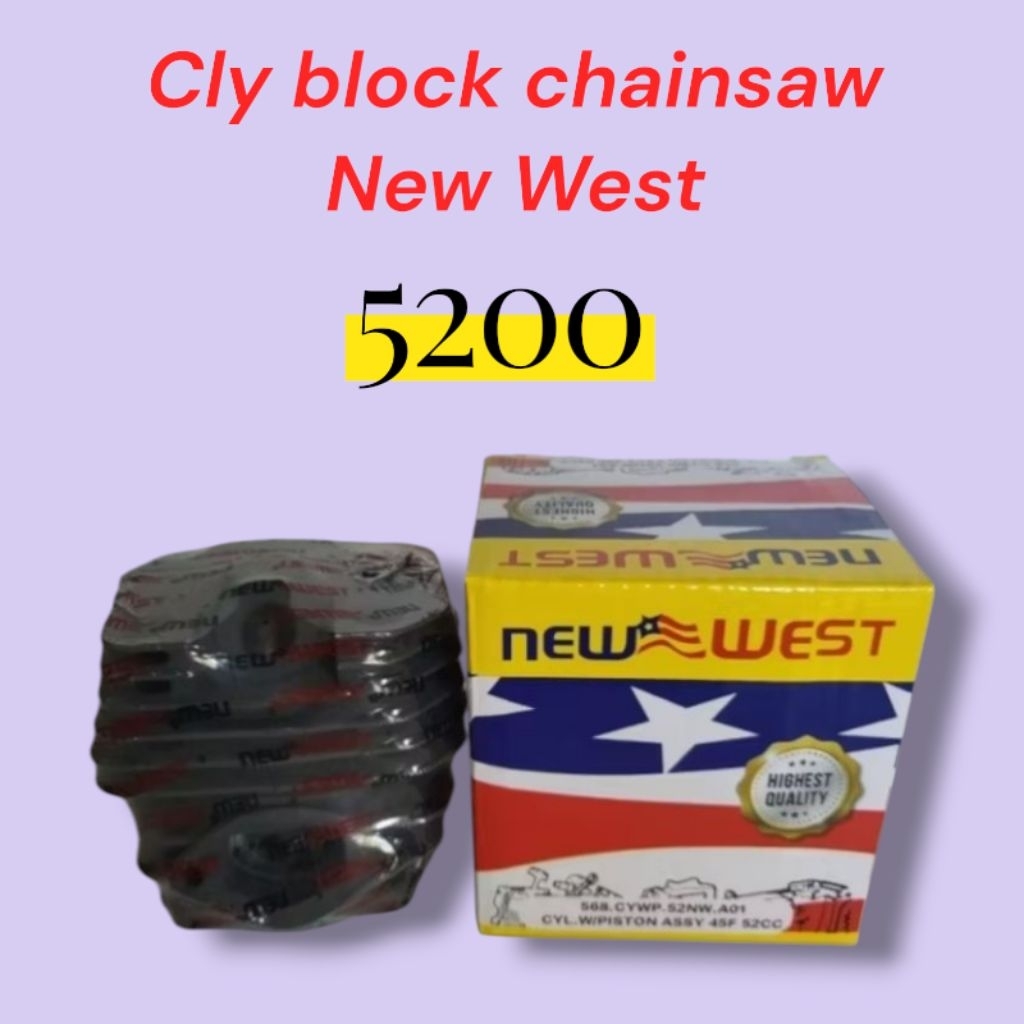 Clyinder Block Chainsaw 5200 / Cly Block Boring Chainsaw New West 52cc