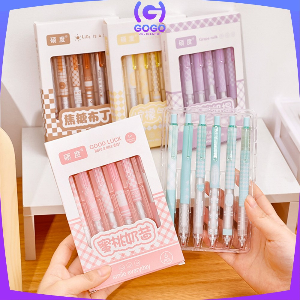 

EC GOGO-A69 Pulpen ST Set 6IN1 Motif Bunga 0.5MM / Pena Mekanik Alat Tulis Perlengkapan Sekolah / Retractable Pen Karakter Set / Pulpen Cetek Import