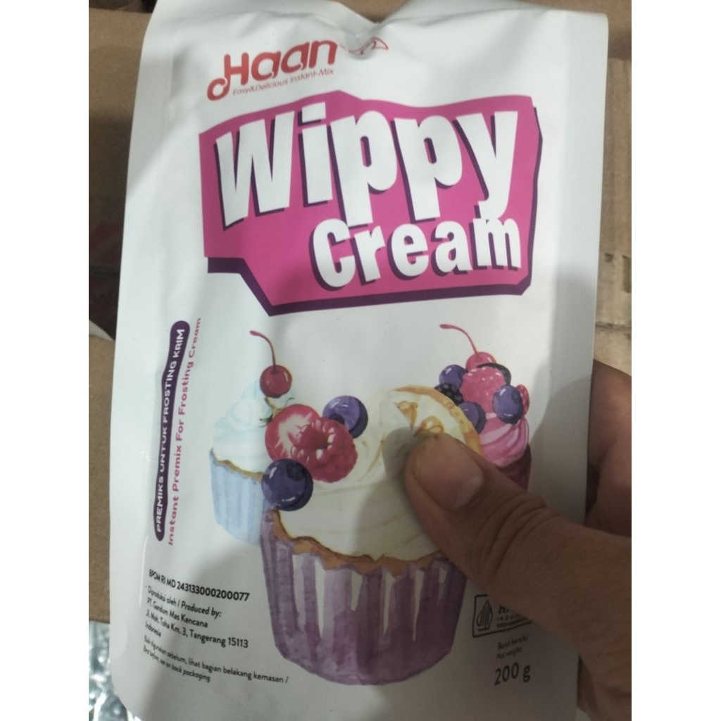 

WIPPYCREAM HAAN POUCH 200GR.