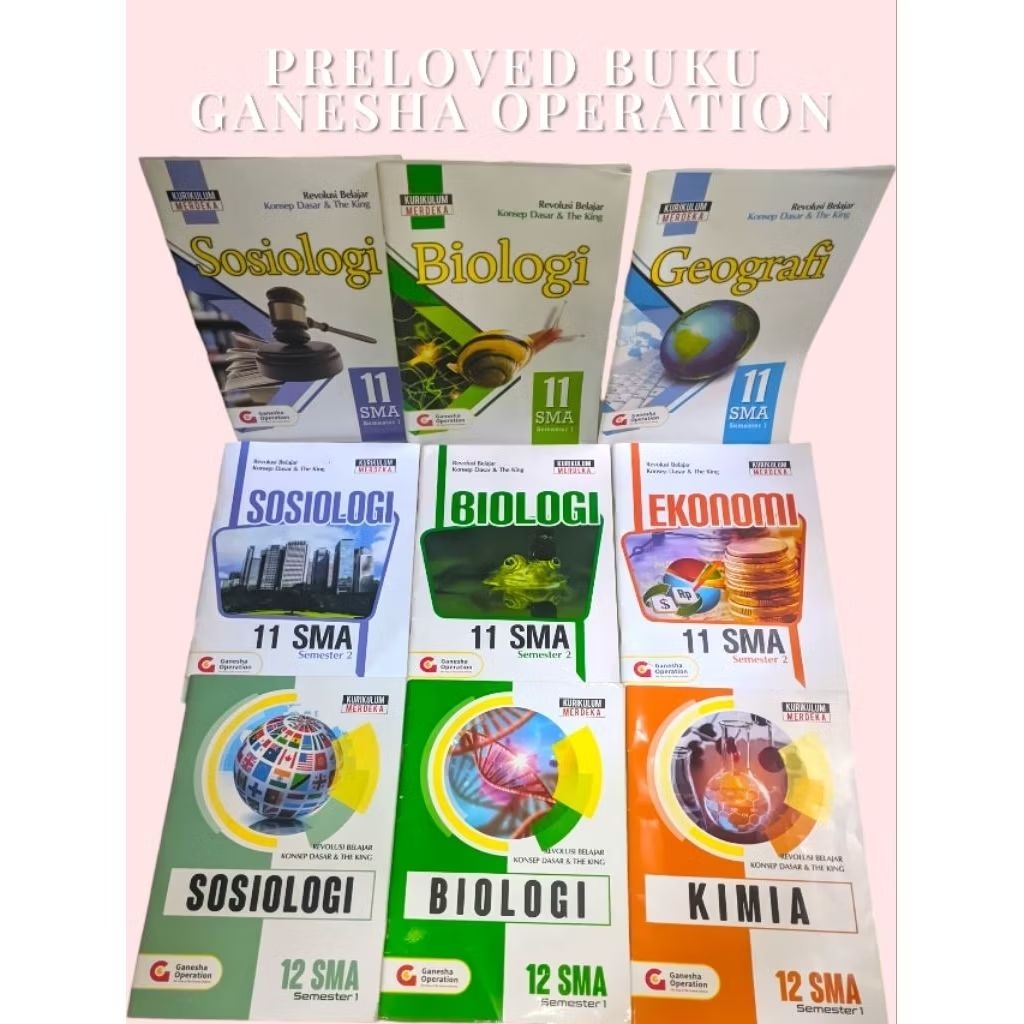Preloved buku Ganesha Operation kurikulum merdeka