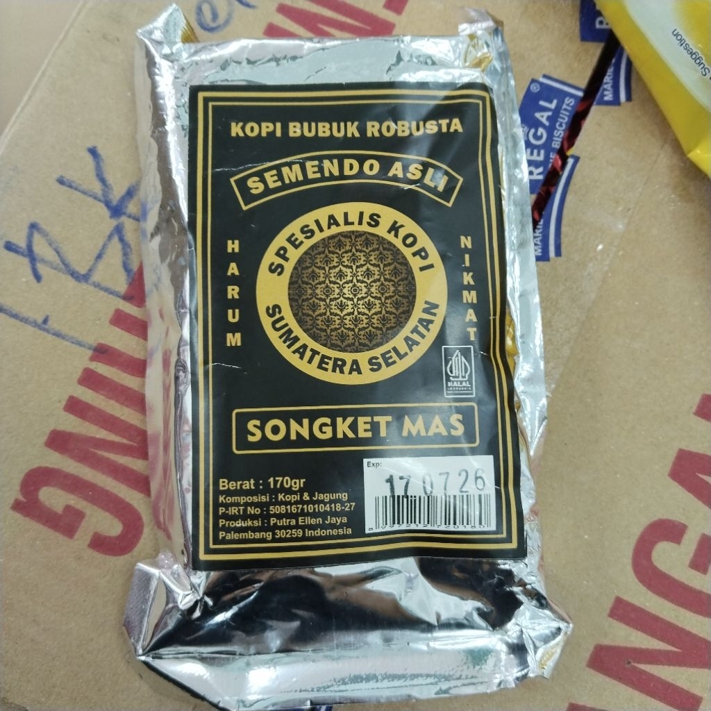 

Kopi semendo songket mas 170g