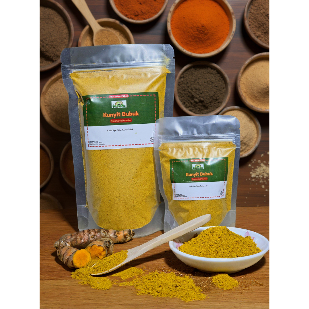

KUNYIT BUBUK / TURMERIE POWDER / KUNIR / REMPAH 100% MURNI