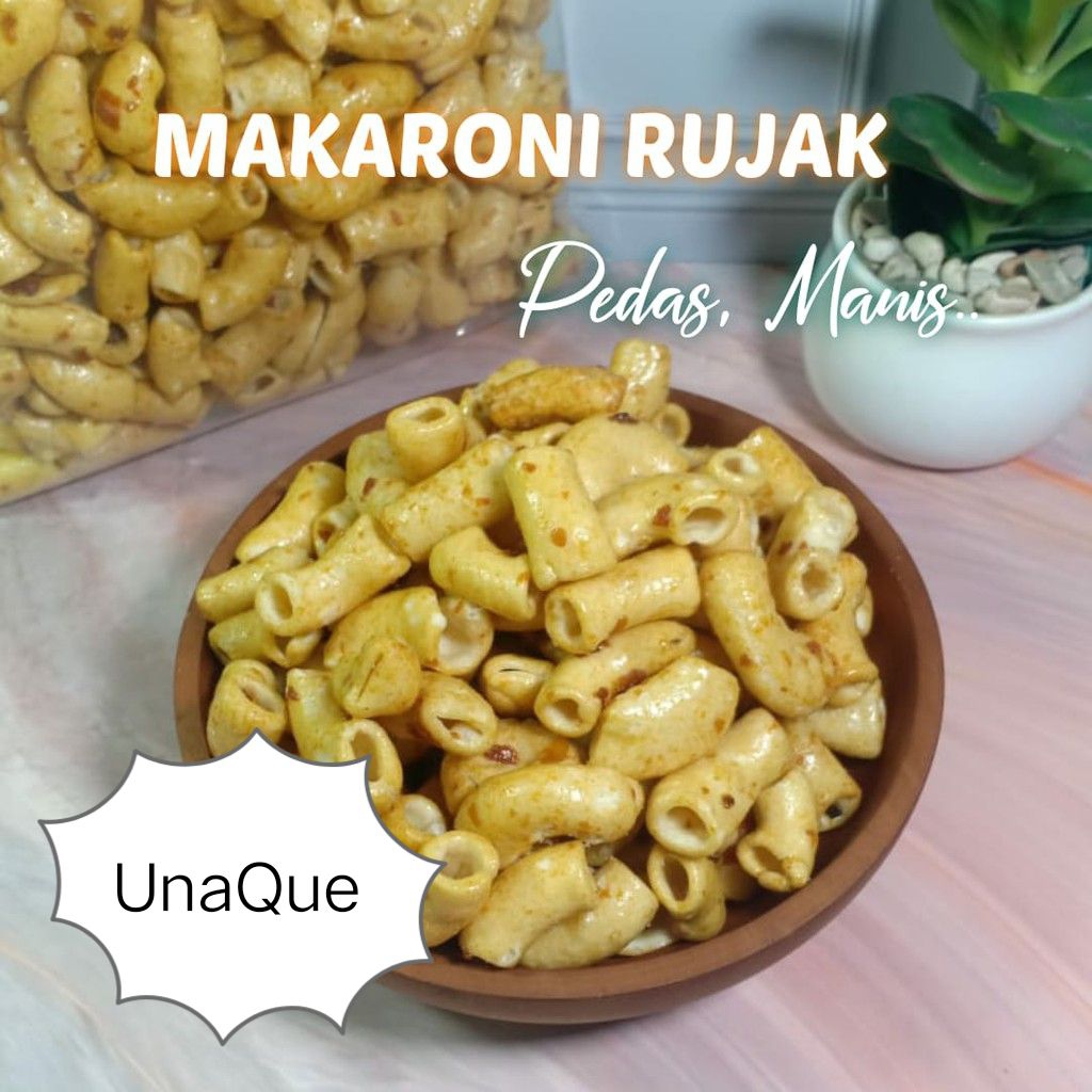

MACARONY PEDAS DAUN JERUK 1KG PEDAS LEVEL 1 - 3 CEMILAN SNACK FOOD