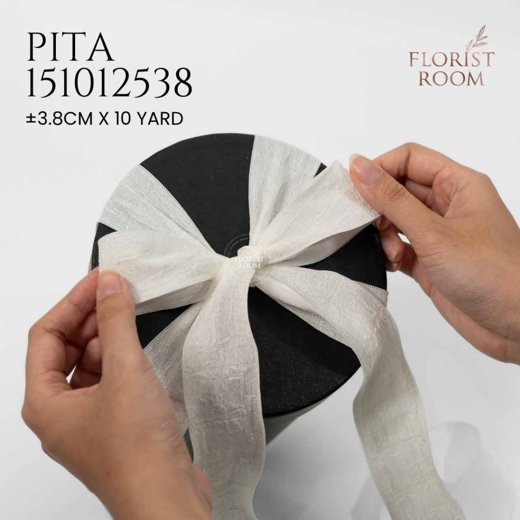 

Pita 151012538 ±3.8cm x 10yard -Wedding Ribbon -Guft Ribbon - Hampersm