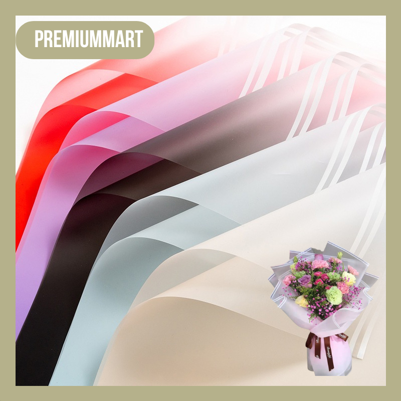 

20 LEMBAR Flower Wrapping Paper gradient Cellophane Florist/ Kertas Buket Bunga KB09