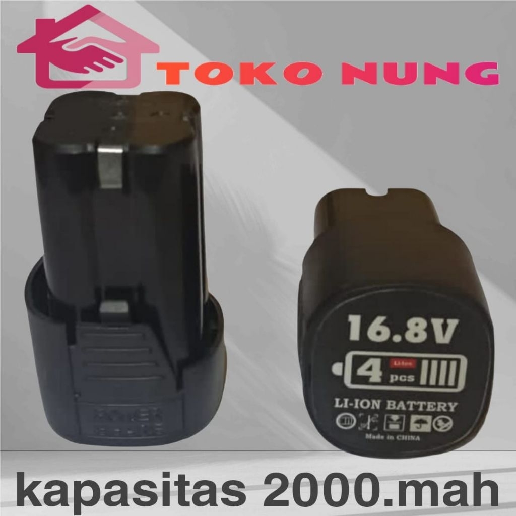 BATERAI BOR CORDLESS DRILL 16.8V FUYAON BATERAI MESIN BOR TANGAN 16.8V FISCH NAGAWA DLL