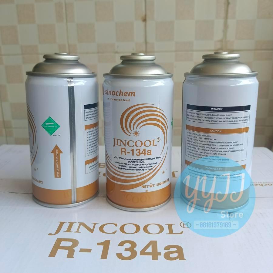 Sinochem Jincool R-134a Refrigerant Freon AC (Refrigerant) R134a (300G / 450G) Freon AC Mobil