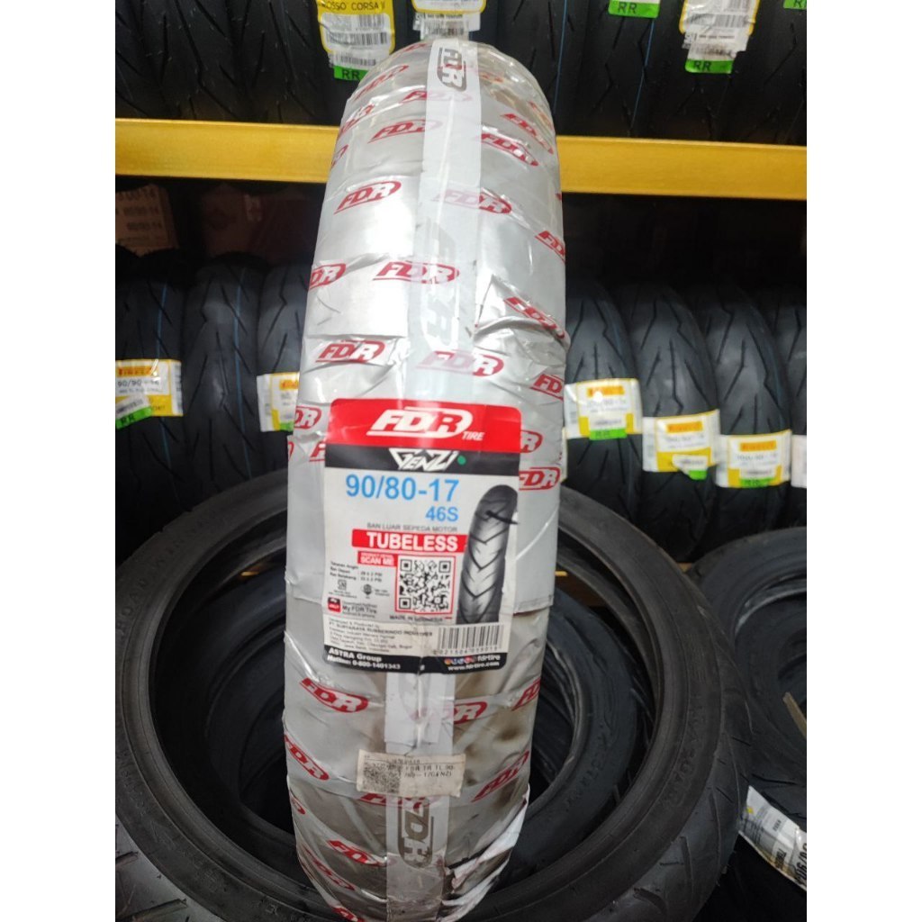 BAN FDR 90/80-17 GENZI TUBELESS Ban Motor GTR 150, MX KING 150, VIXION, JUPITER MX, SATRIA FU, SMASH