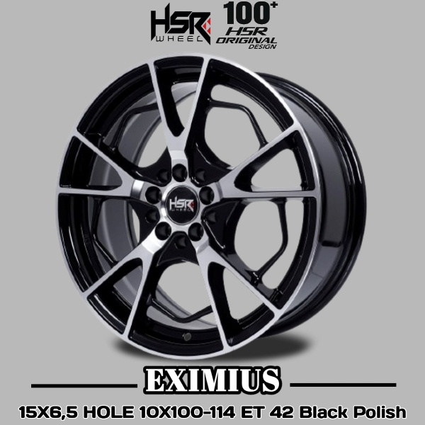 HSR Eximius Ring 15 PCD 5X100 & 5X114 | Velg R15 Standar Ertiga, Sienta, Innova