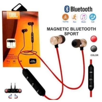 HEADSET BLUETOOTH MAGNETIC SPORT HF HANDSFREE EARPHONE  MAGNET / Headset Bluetooth