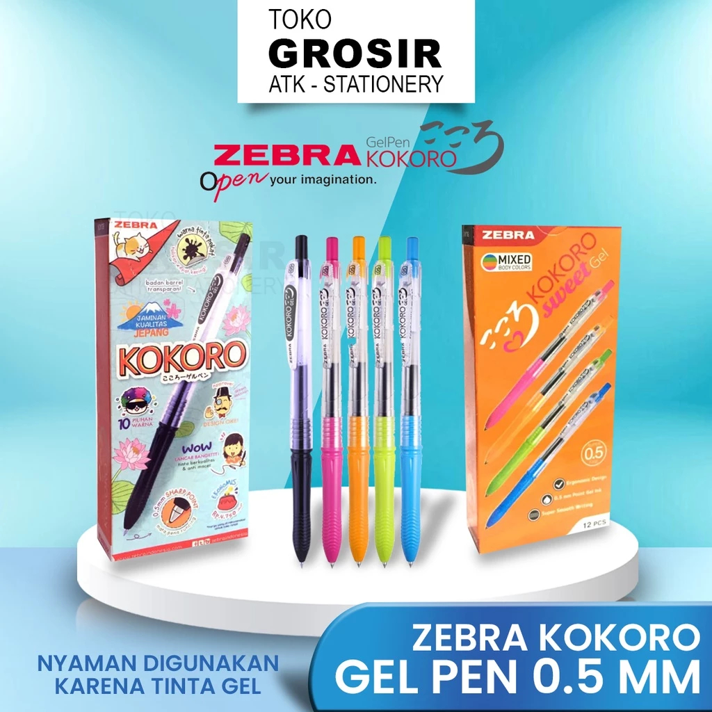 

ZEBRA KOKORO GEL 0.5 mm BLACK 2