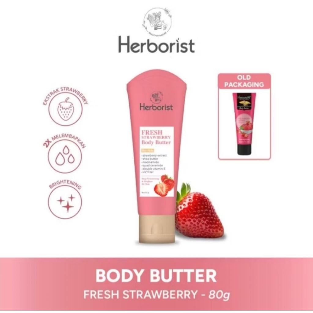 Herborist Body Butter Strawberry 80 gr