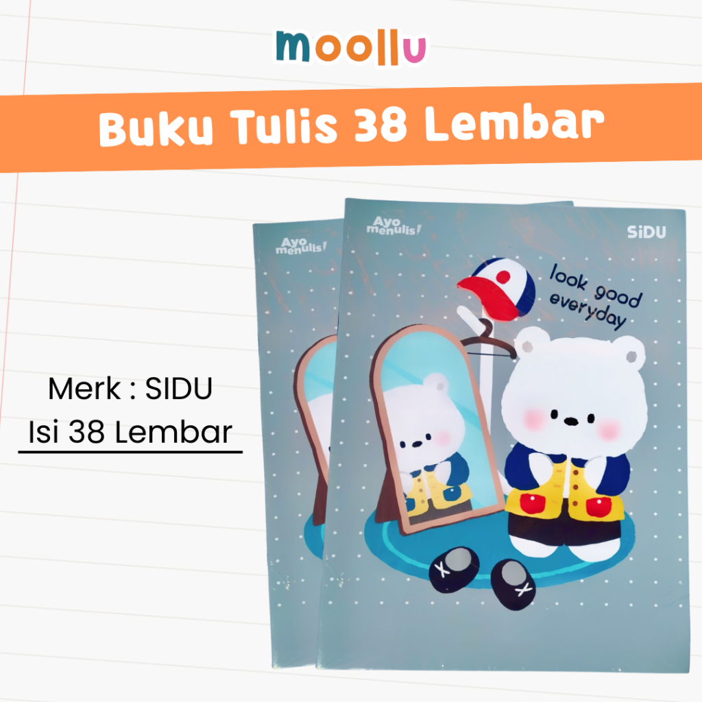 

Buku Tulis SIDU Isi 38 Lembar Merk SIDU Buku Tulis Ecer Satuan