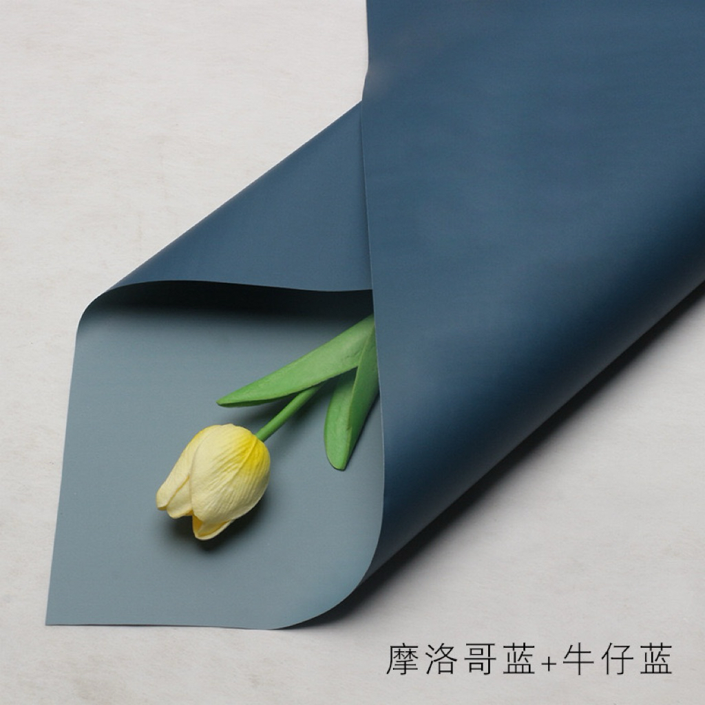 

[1 PACK / 20 LEMBAR] Flower Wrapping Paper Dua Warna | Cellophane Bi Color Doff | Hiasan Dekorasi