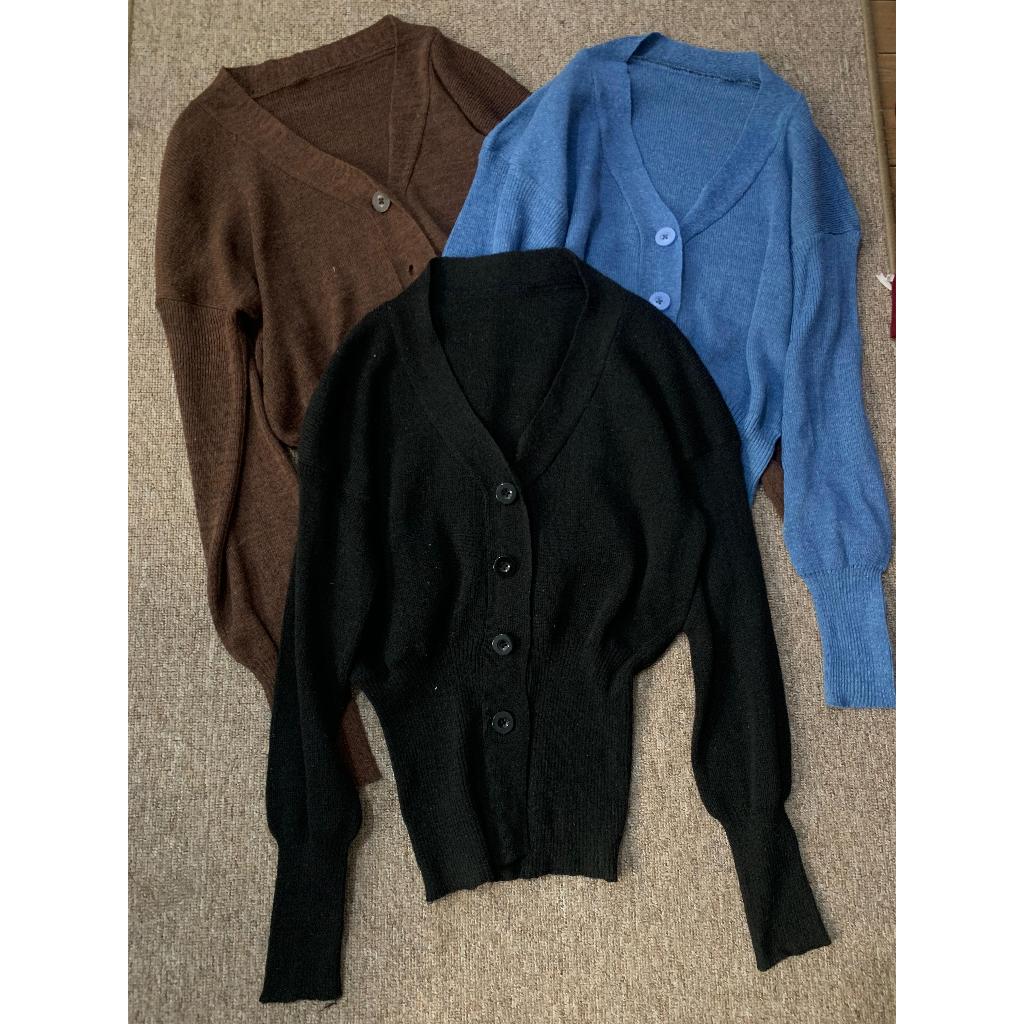 Vneck Polos Rajut Cardigan | Cardigan Rajut Vneck Wanita