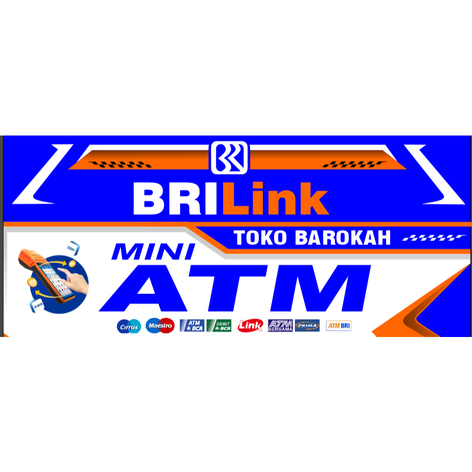 

STIKER VINYL BRILINK | STIKER BRILINK | STICKER MEJA KASIR BRILINK