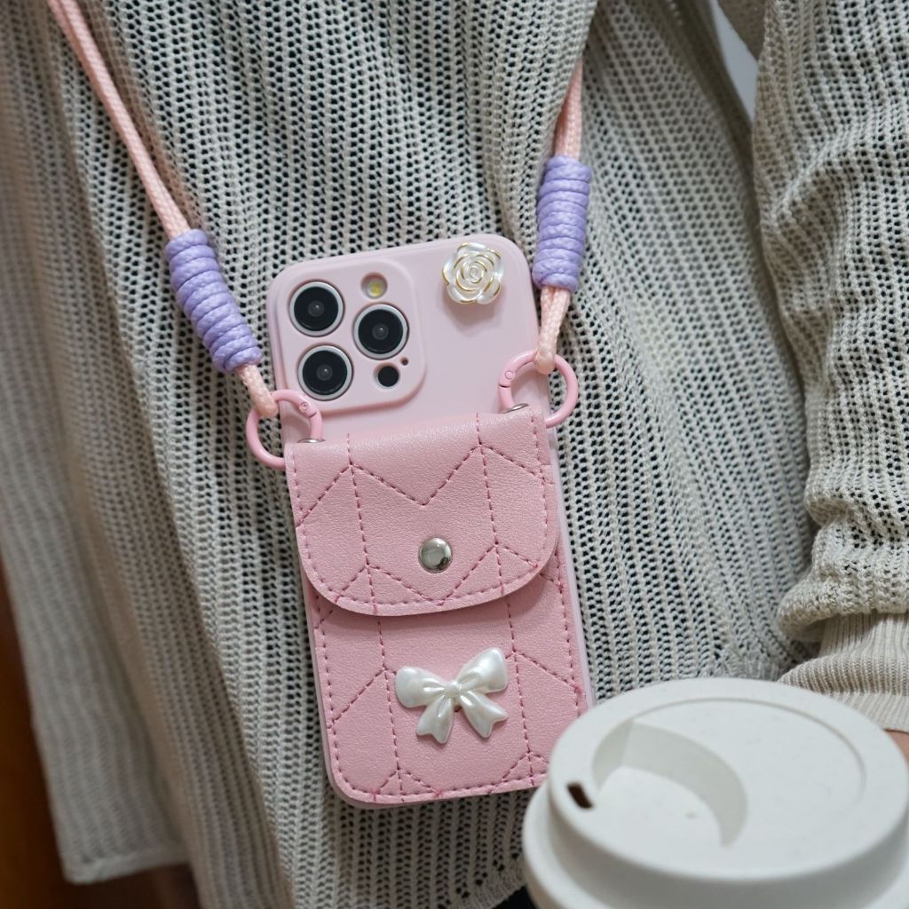 Case BoniBag Pink For All Tipe VIVO - Softcase Tas - Case Lucu - Case Hp - Casing Hp mewah