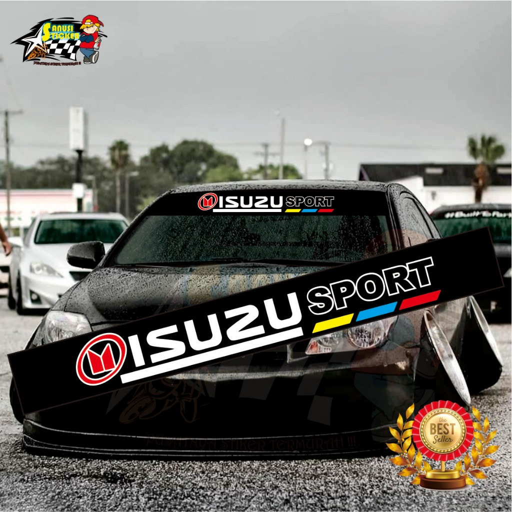 Stiker Mobil Stiker Decal Stiker Cutting Stiker Kaca Mobil Stiker Desain Isuzu Sport Stiker Termurah