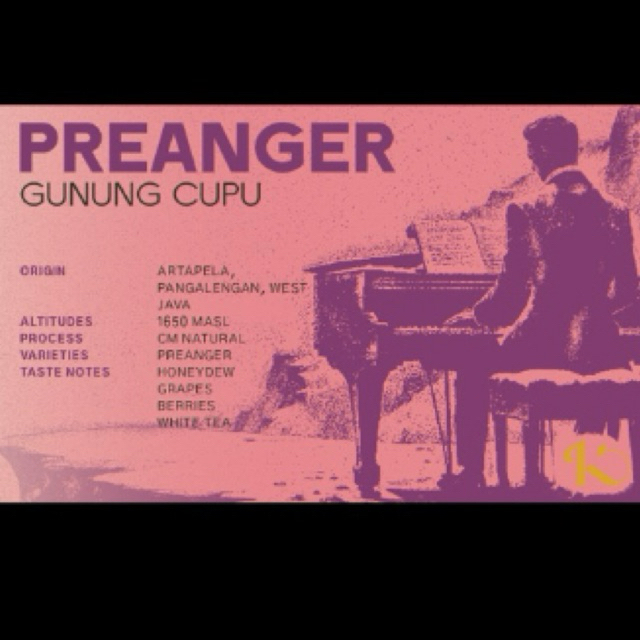 

PREANGER Gunung Cupu - CM Natural - Specialty Coffee - Single Origin - Arabica - Filter Roast