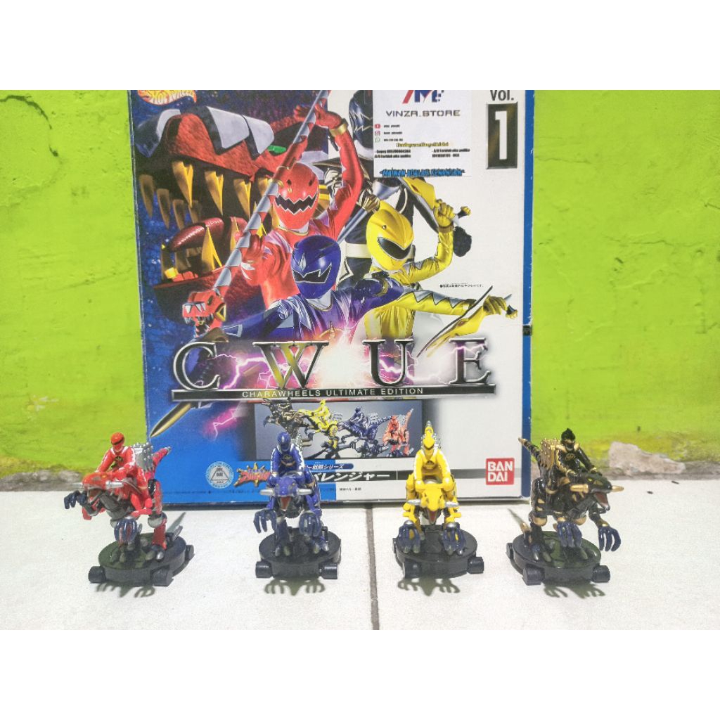 HotWheels X Bandai CWUE Power Rangers Dino Thunder set Box
