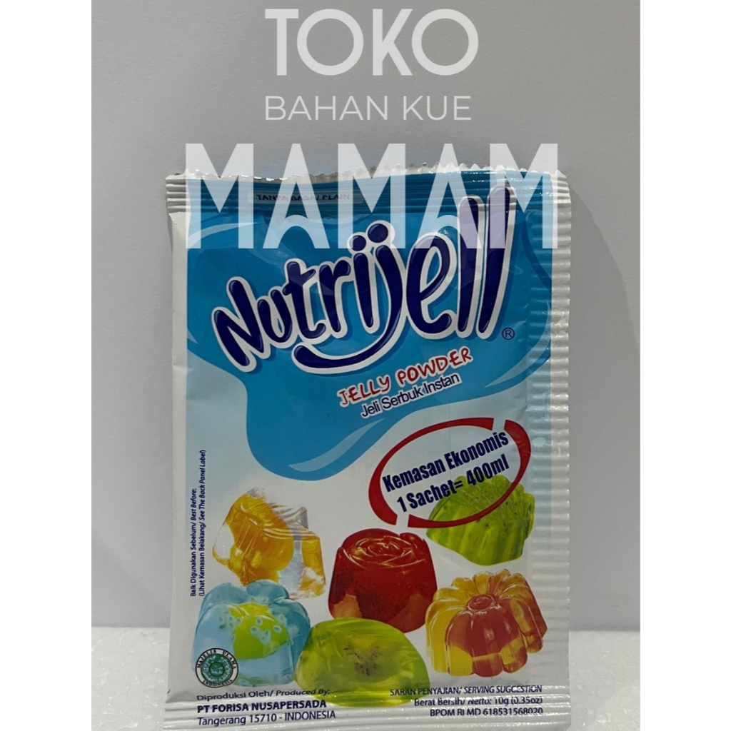 

Nutrijel Plain 10gr | Agar-Agar Jelly Bening Tanpa Rasa – Bahan Puding, Dessert, Topping Minuman