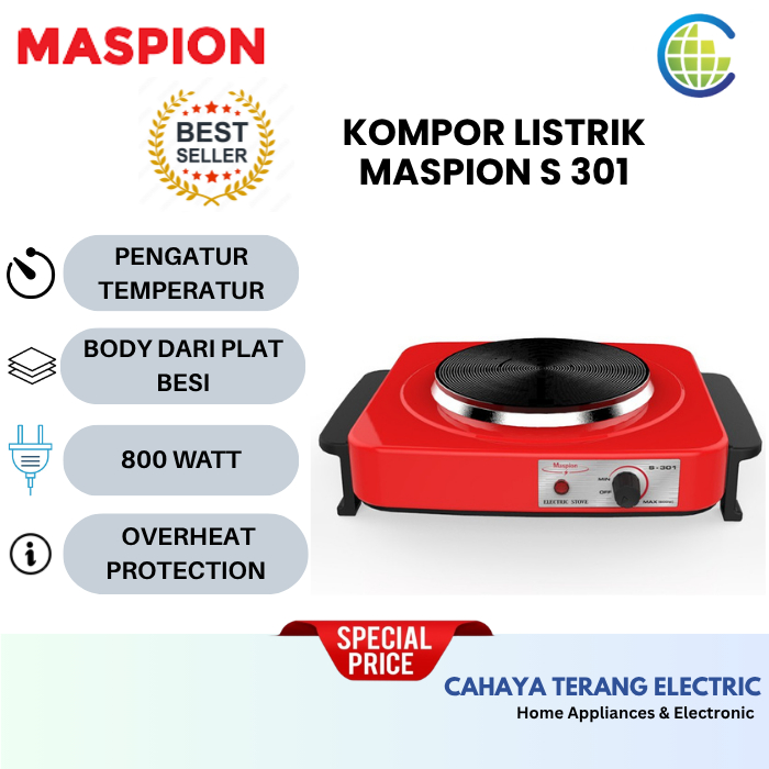 Maspion Kompor Listrik Maspion S-301 / S301