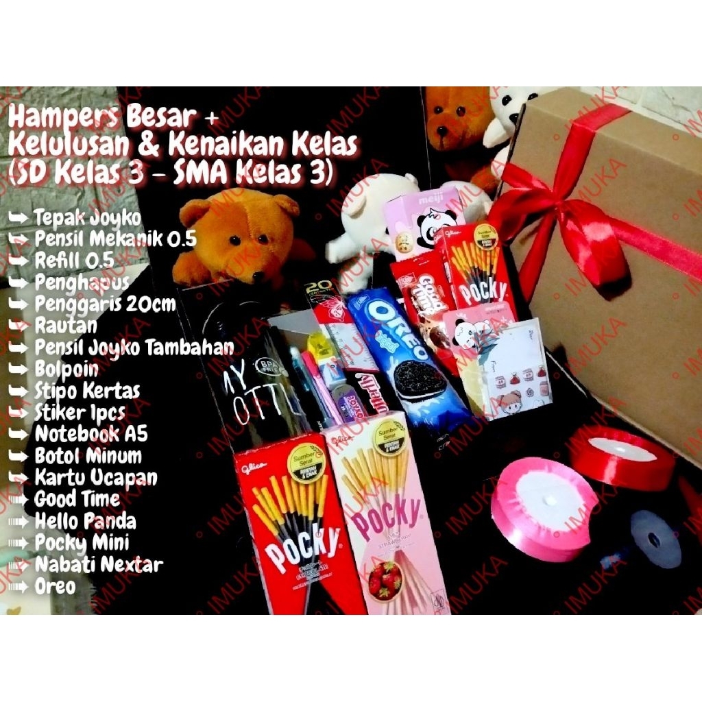 

Hampers Besar+ 1 Kelulusan & Kenaikan Kelas (SD Kelas 3 - SMA Kelas 3)