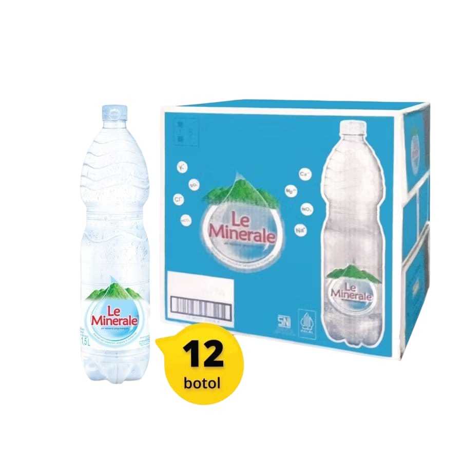 

Le Minerale Botol 1500ml (1 karton isi 12 botol) - INSTANT