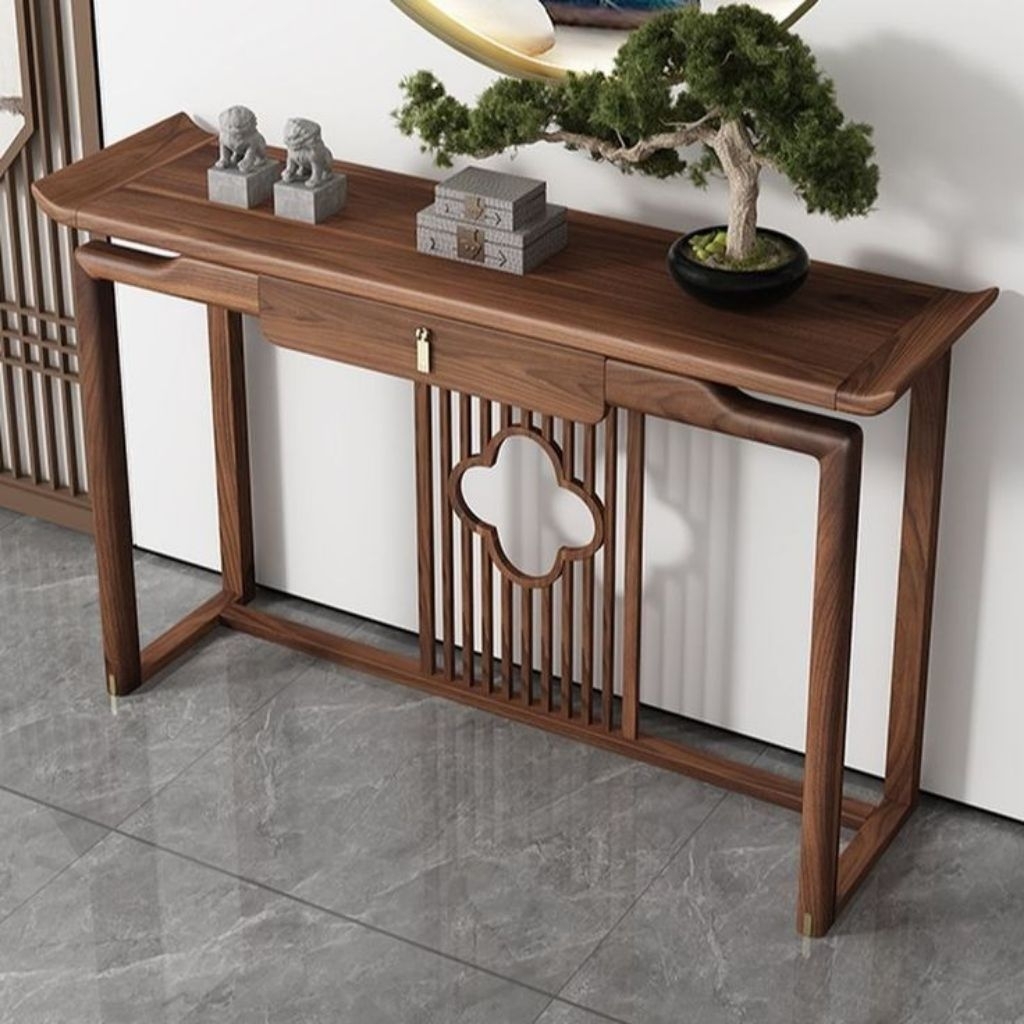 MEJA KONSUL KAYU JATI / MEJA PAJANGAN KAYU JATI