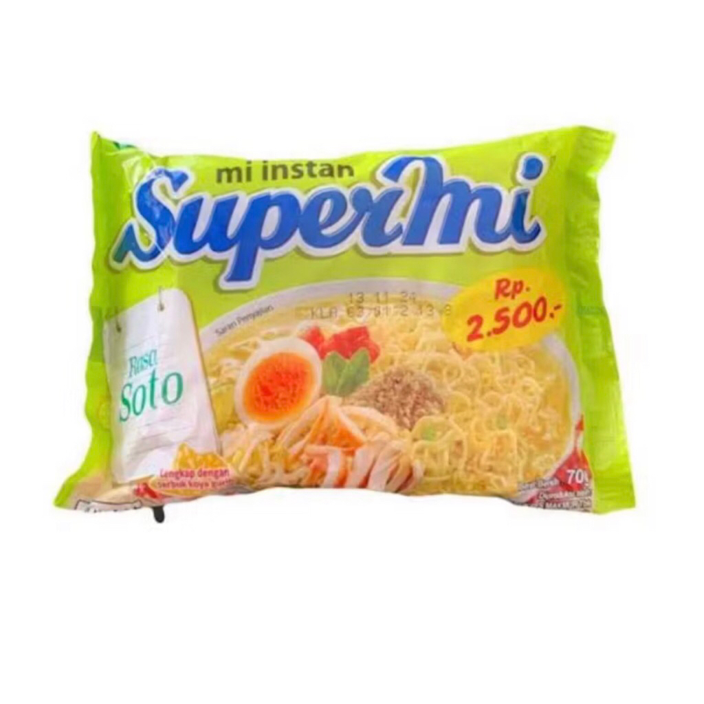 

supermi rasa soto per dus (40pcs)