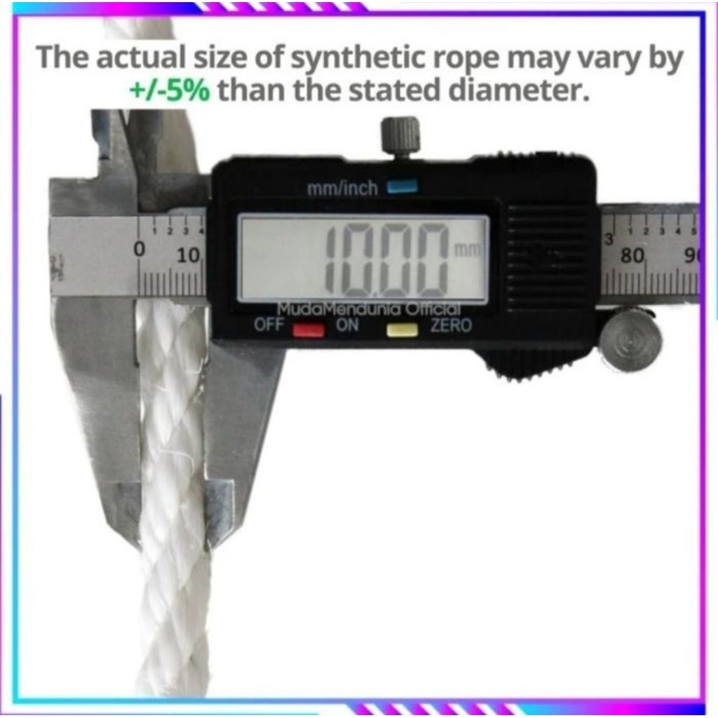 Tali tambang nilon meteran 10mm