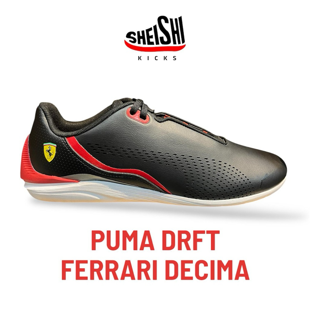 Sepatu Sneakers Pria Puma DRFT Ferrari Decima Black