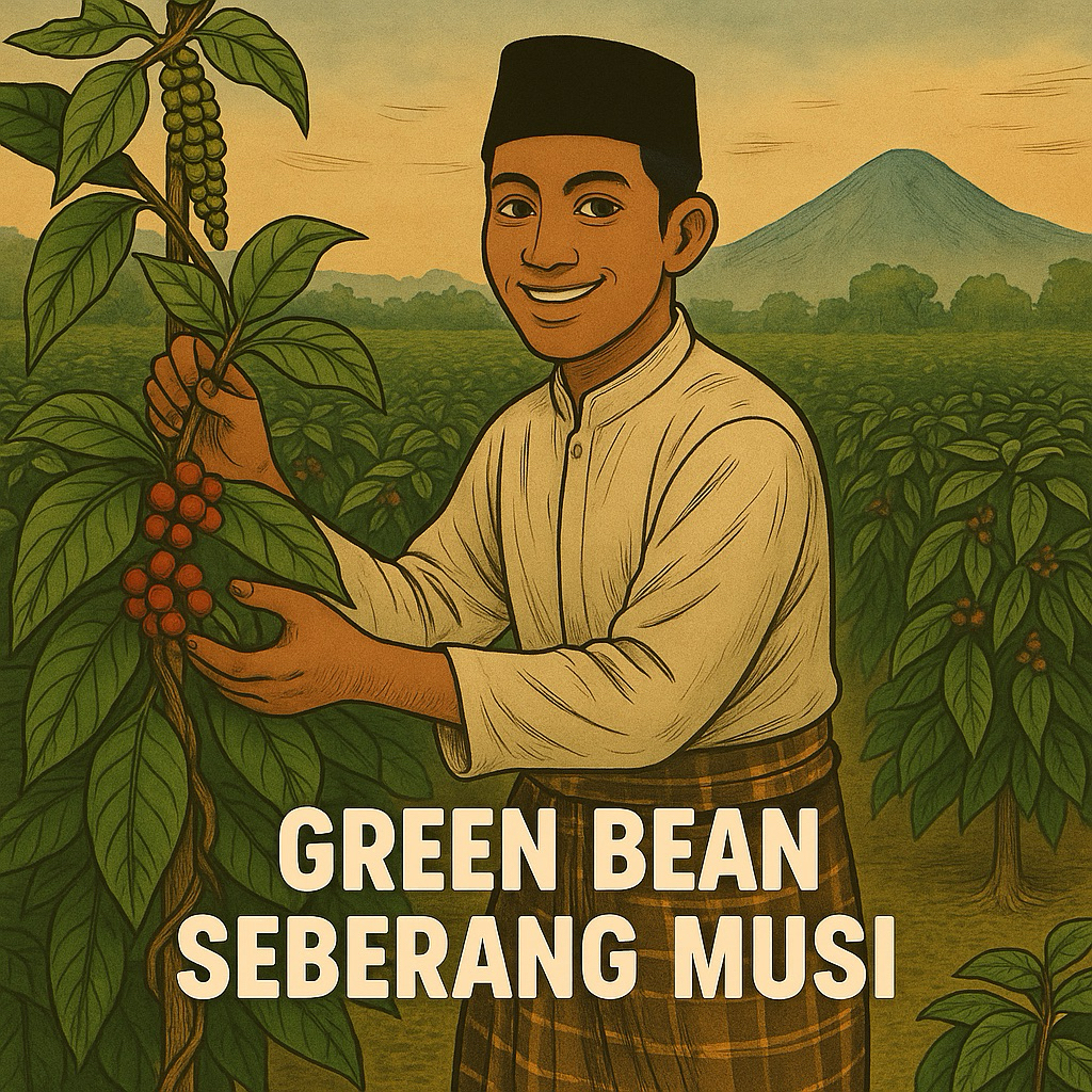

Single Origin Green Bean Robusta Arabica Seberang Musi Kepahiang Bengkulu 500 Gram