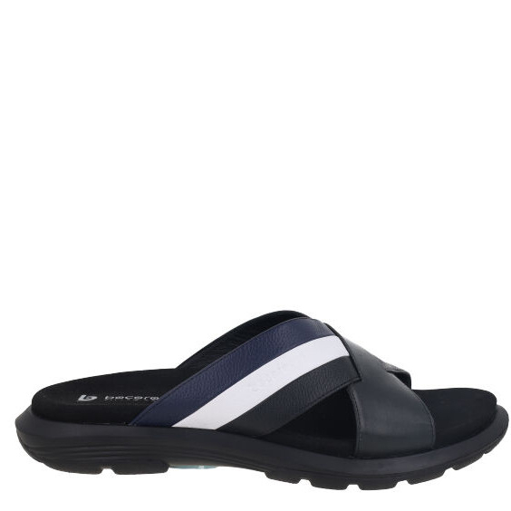 Bocorocco U. Marco 05 Nero - Sandal Pria Kulit Casual Daily Haji Umrah - Nyaman & Halal