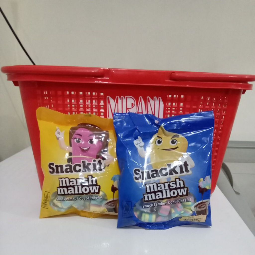 

snackit marsh mallow with choco dip 30g