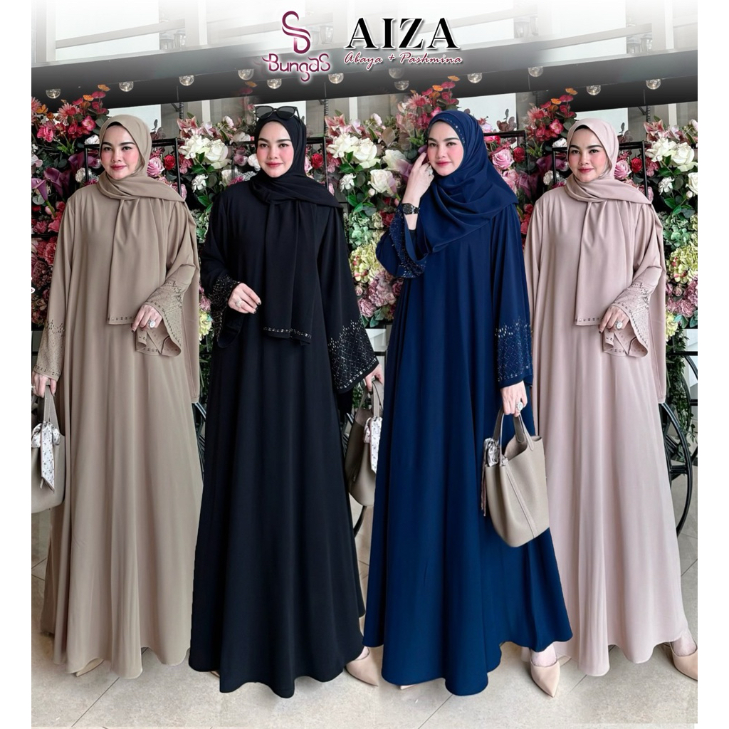 Aiza abaya/set dress /dress syari/syari