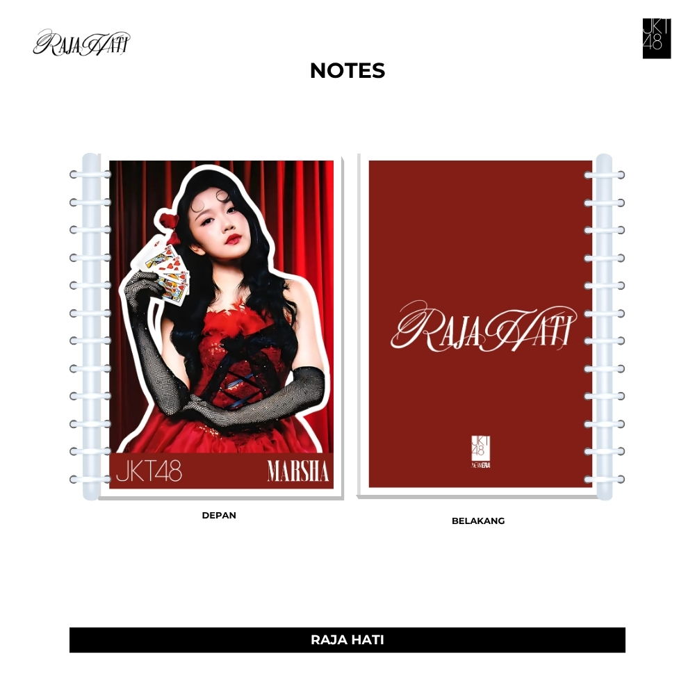 

A6 NOTES JKT48 RAJA HATI BUKU NOTE NOTEBOOK JPOP UNOFFICIAL ASHEL CATHY CHIKA CHIRSTY FENI FREYA ELI