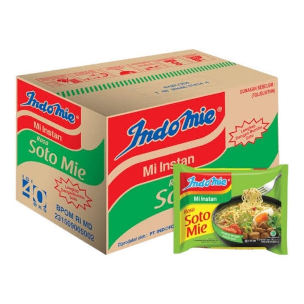 

INDOMIE RASA SOTO MIE 1 DUS 40 PCS