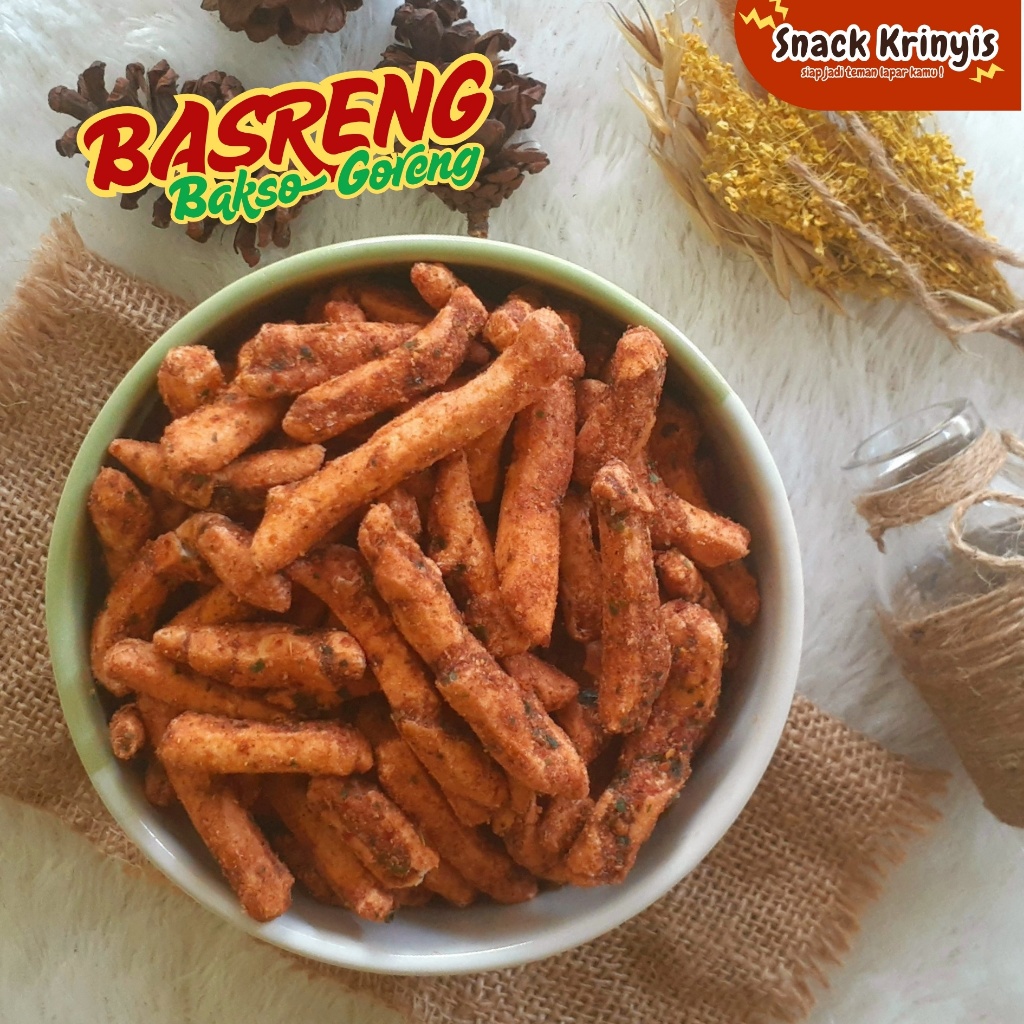 

Snack Krinyis Basreng Cikruh Stik Pedas Original Koin Pedas Original