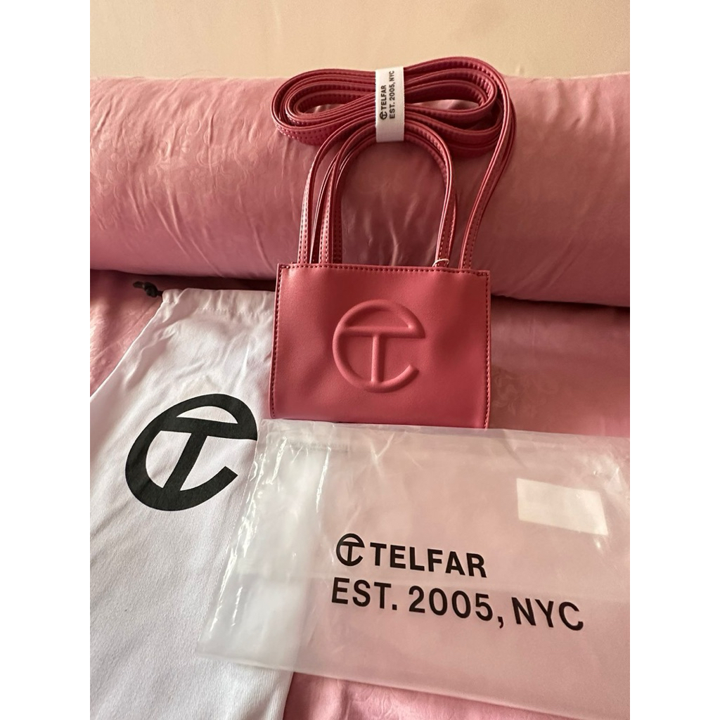PRELOVED TELFAR SHOPPING BAG SMALL - CORNED BEEF