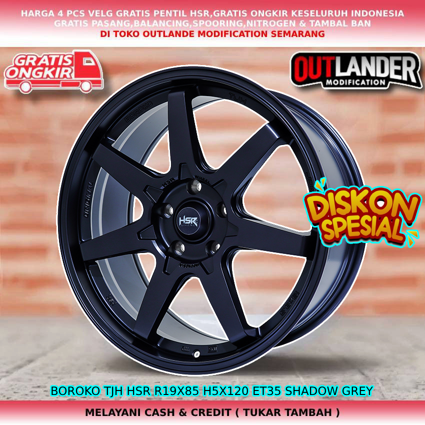 velg racing r19 velg mobil bmw Landrover Discovery Rangerover VwTouareg dll hsr boroko tjh r19