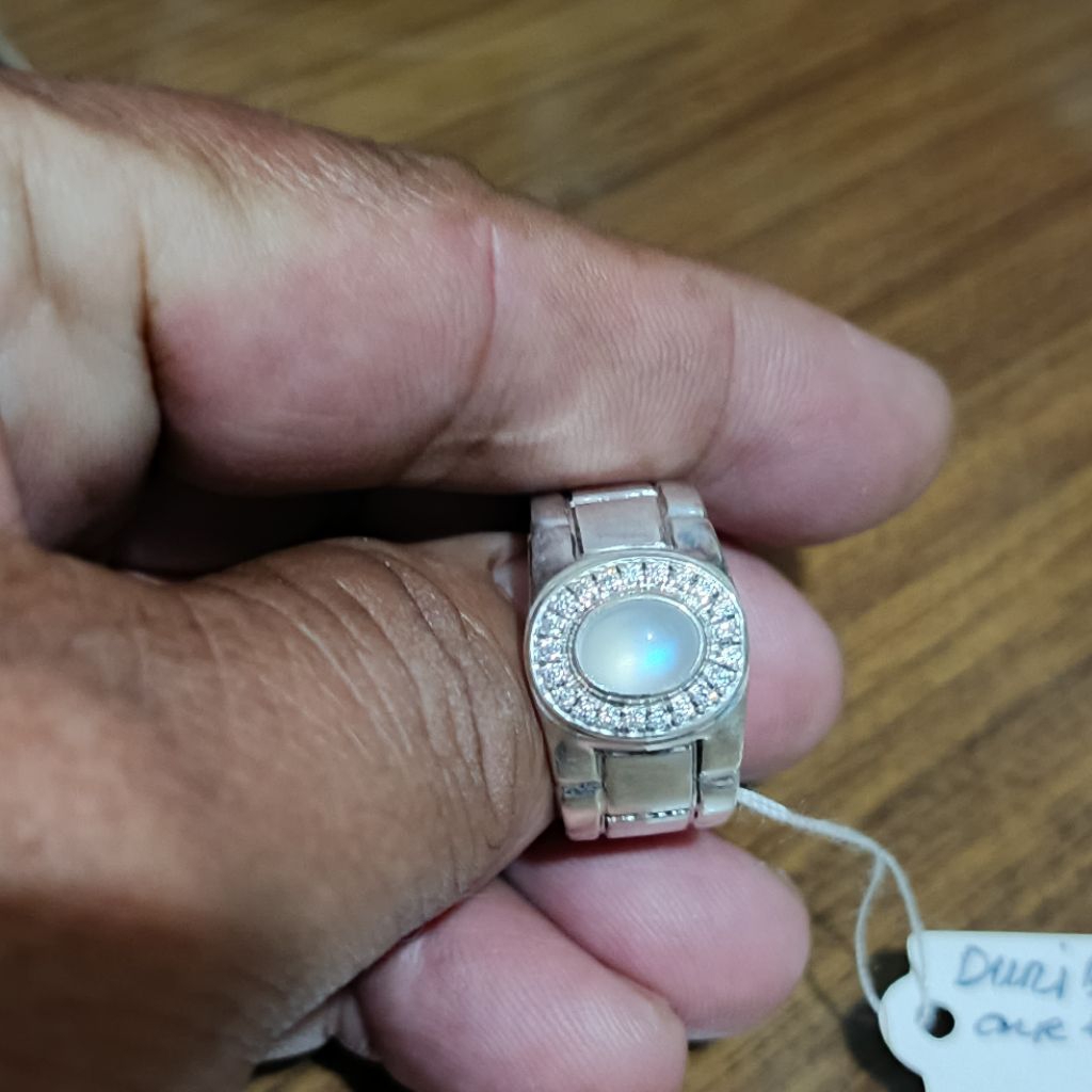 siver ring model rolex natural duri bulan airlaut