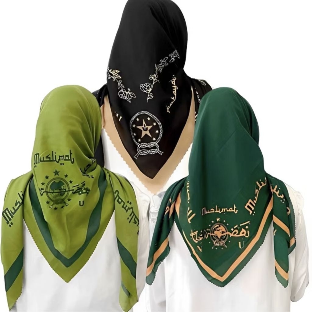 Kerudung Jilbab Segi Empat Muslimat Nu